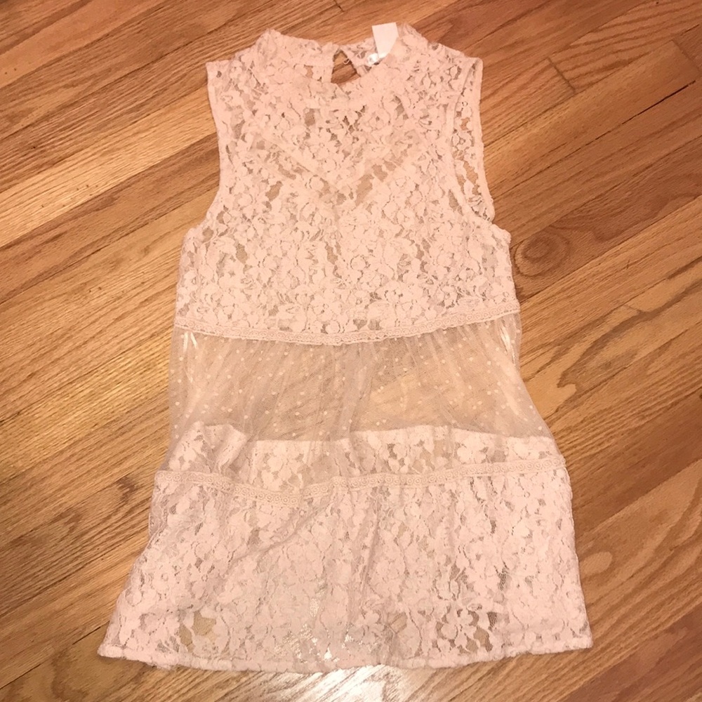 Laced/sheer Tank